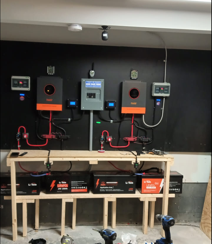 6kW Setup with 3kW 600Ah LiFePO4 Batteries for Every Phase in US Homes