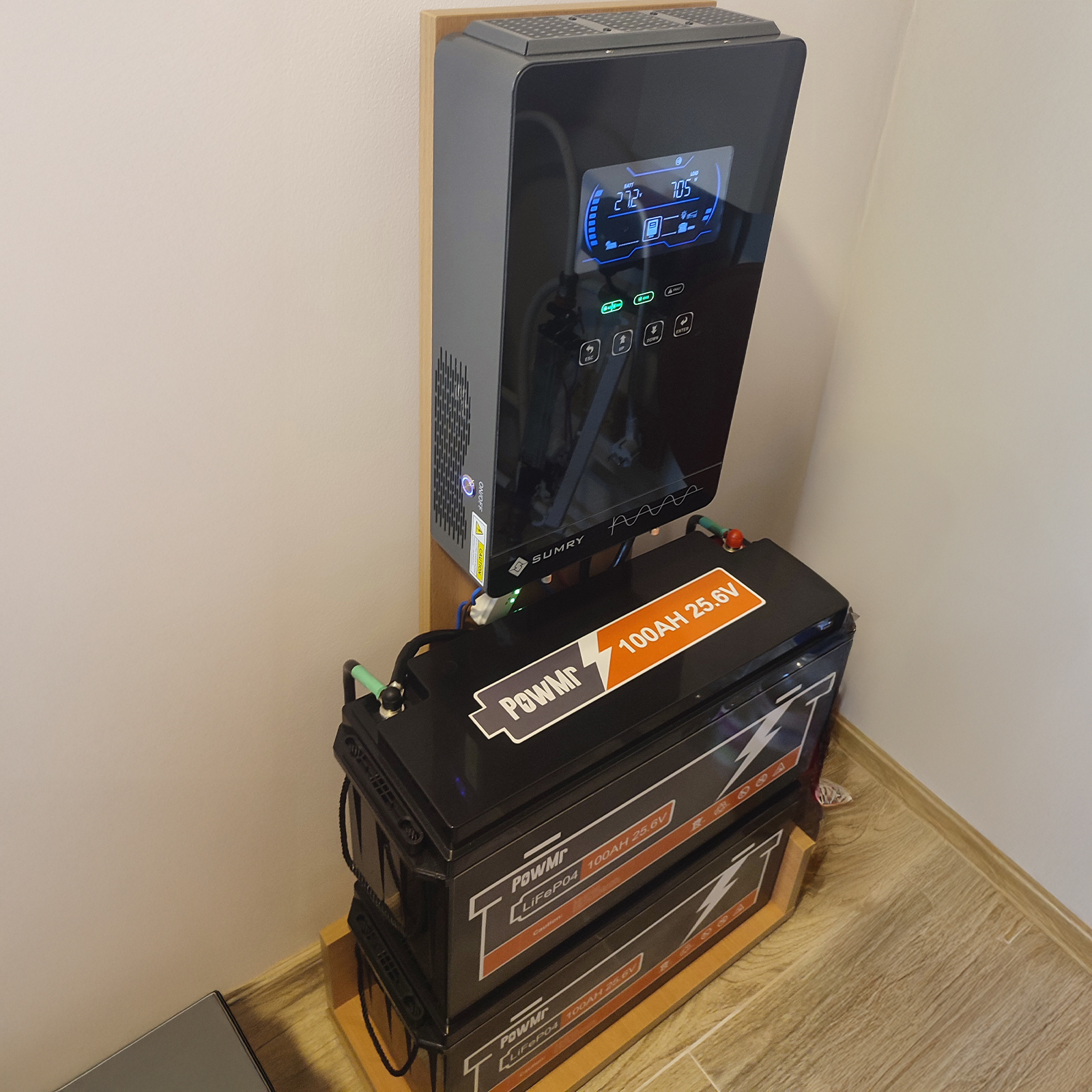 4.5kw inverter with two 24v batteries