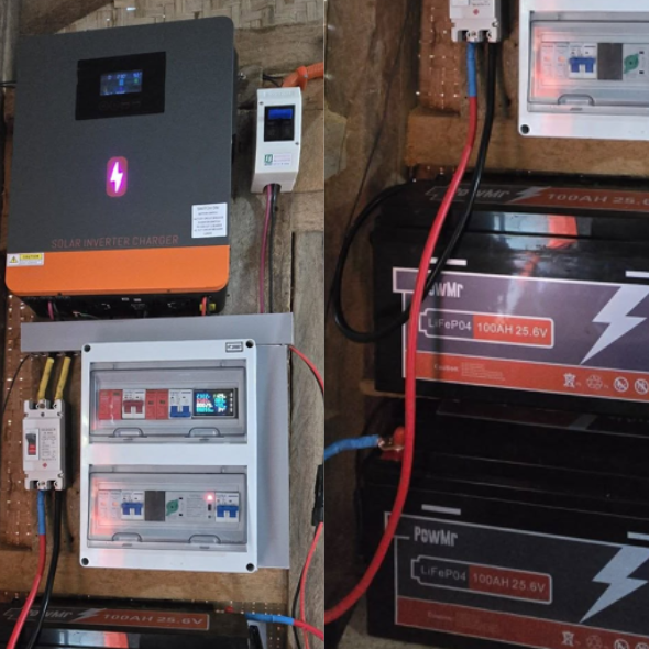 6200w inverter with two 24v batteries